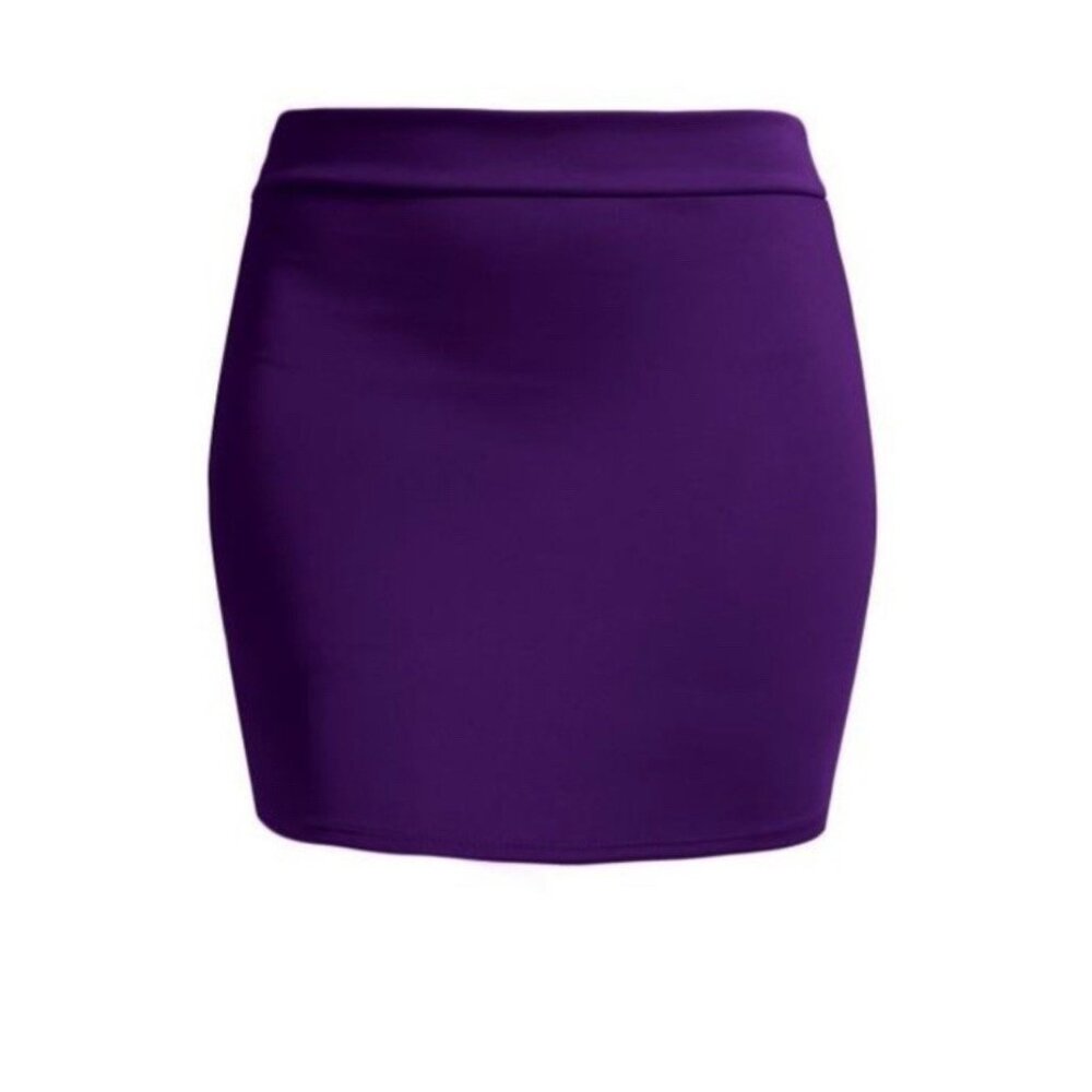 Women Pencil Mini Skirt Stretch Office Lady Bodycon Slim Fit Size S